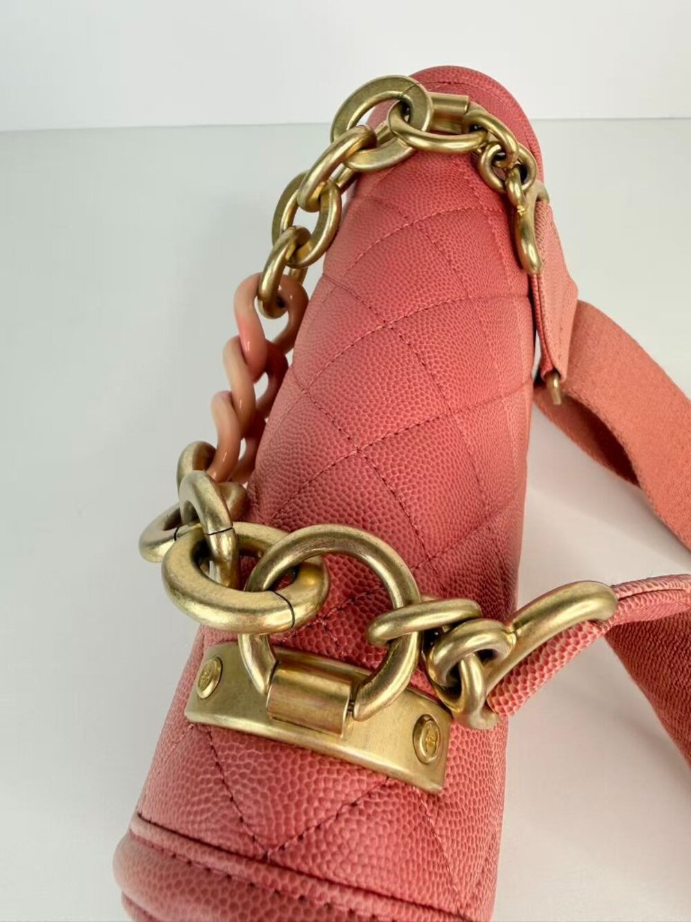 Chanel 19 Small Quilted Caviar Leather Flap Shoulder Crossbody Bag - Picture 11 of 13